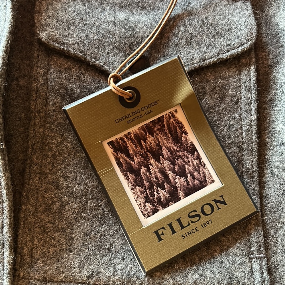Filson Seattle lined wool cruiser Gray NWT - Picture 4 of 14